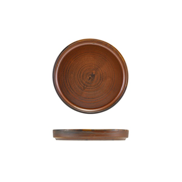 Assiette de présentation basse Terra Rustic Copper – 14 cm (12 pcs)