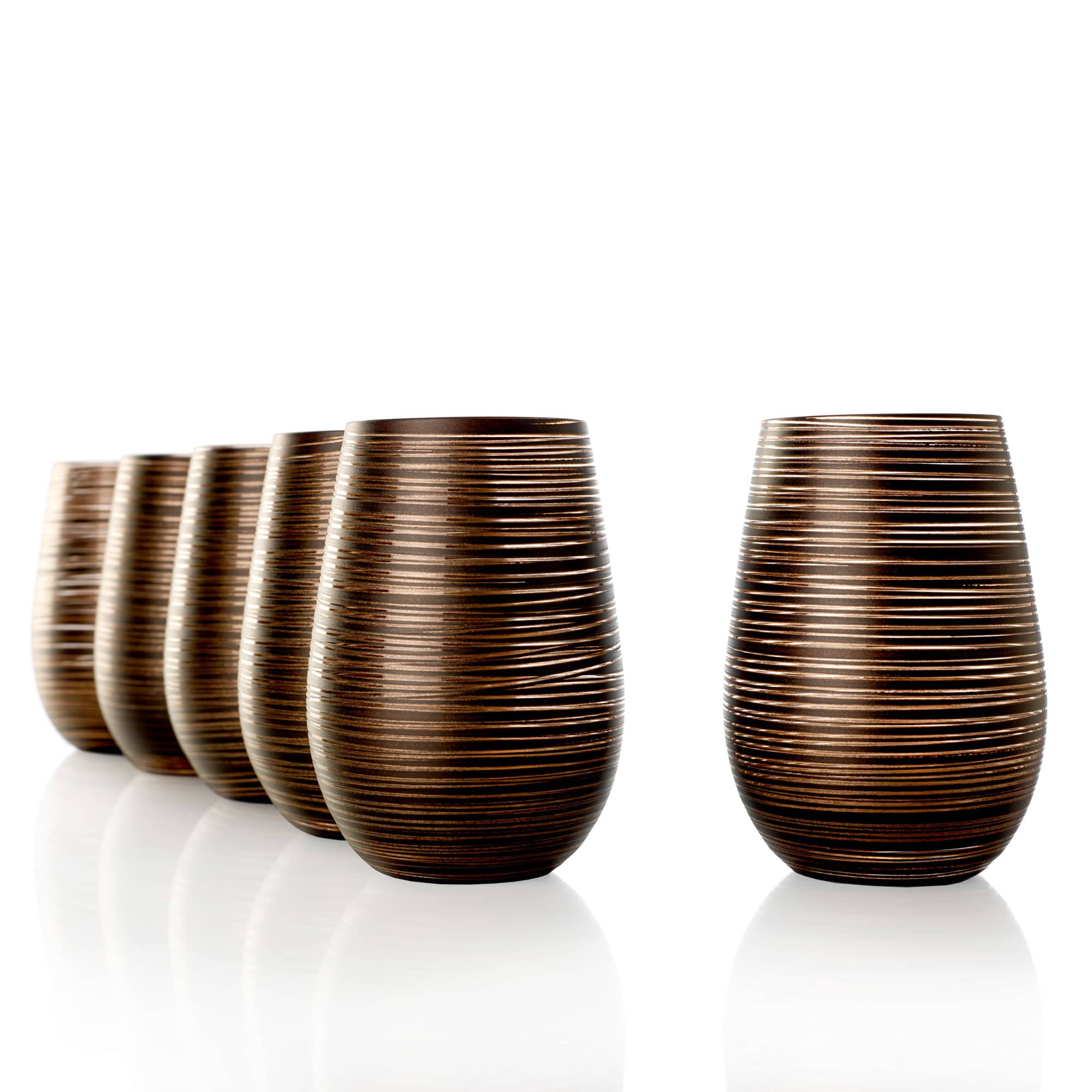 Gobelet Twister noir-bronze, Stölzle - 465ml (1 pce)
