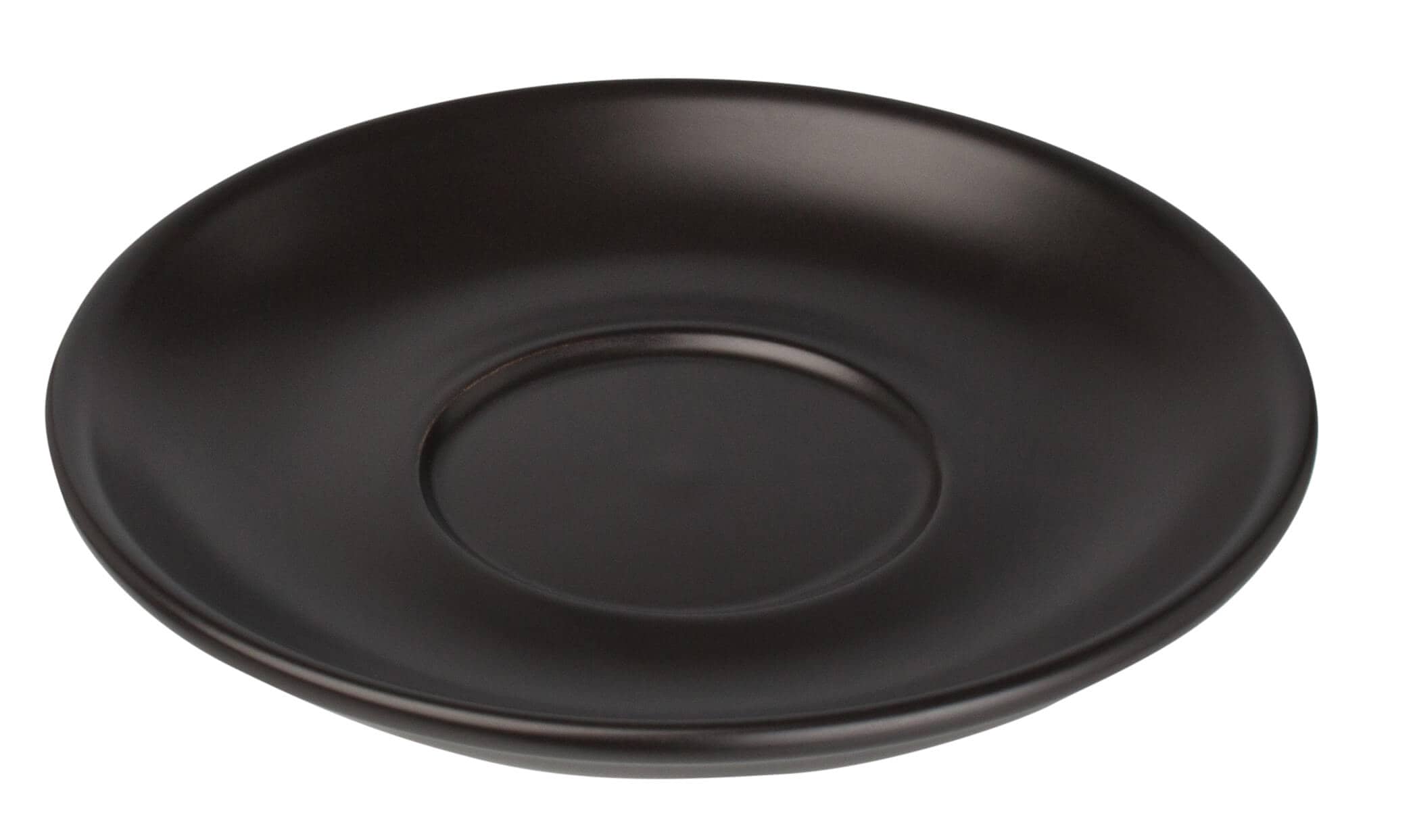 Platillo Barista, porcelana negra - 15,2 cm (12 uds)