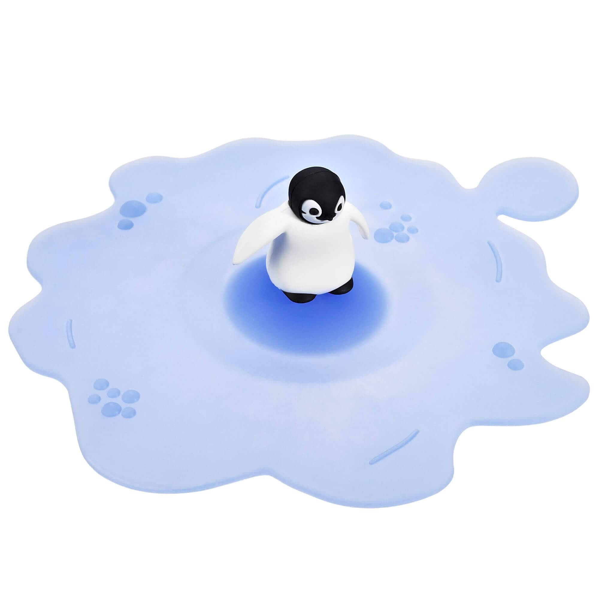 Tapa de cristal de silicona, Lurch - Pingüino (10,5 cm)