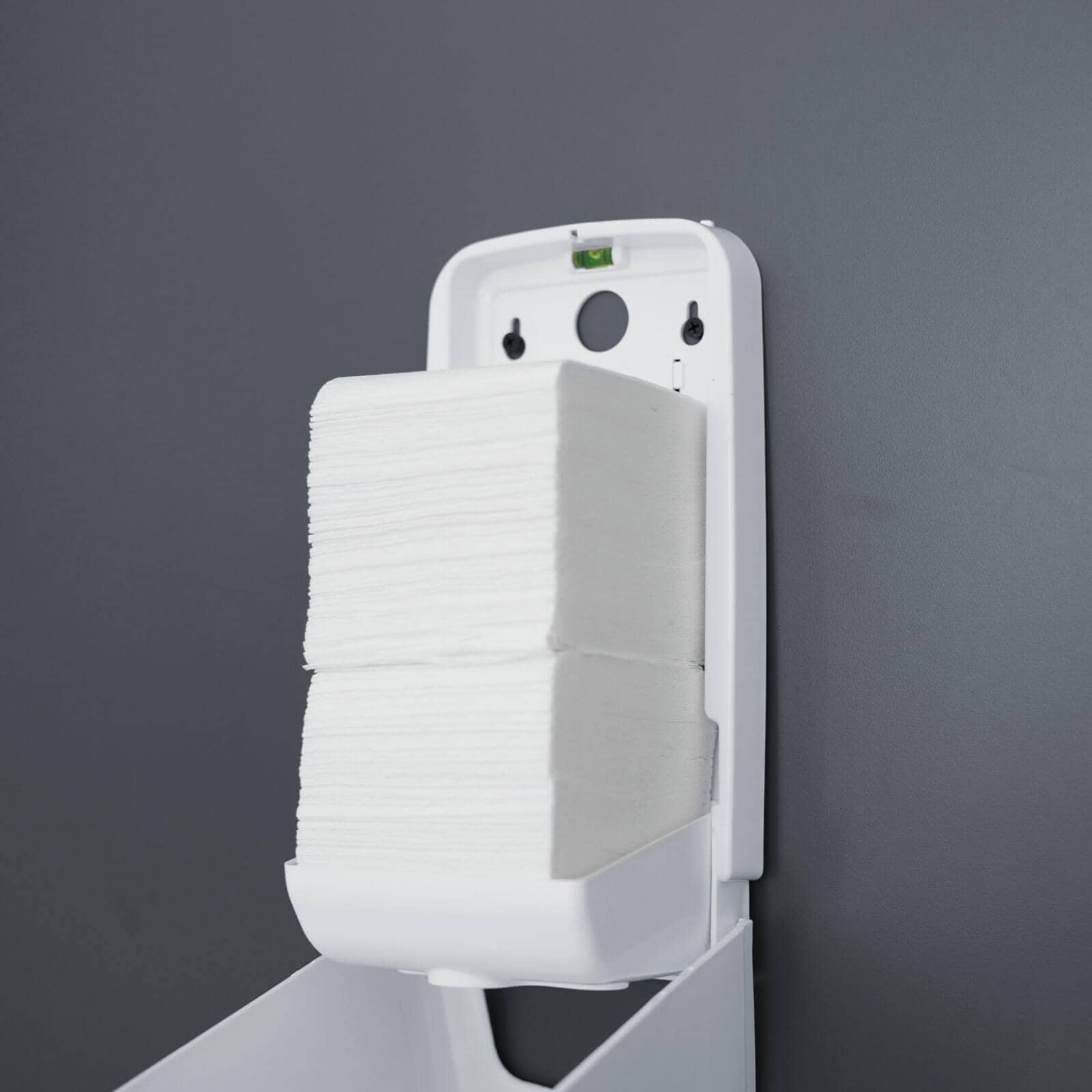 Distributeur de papier toilette feuille à feuille - blanc mat