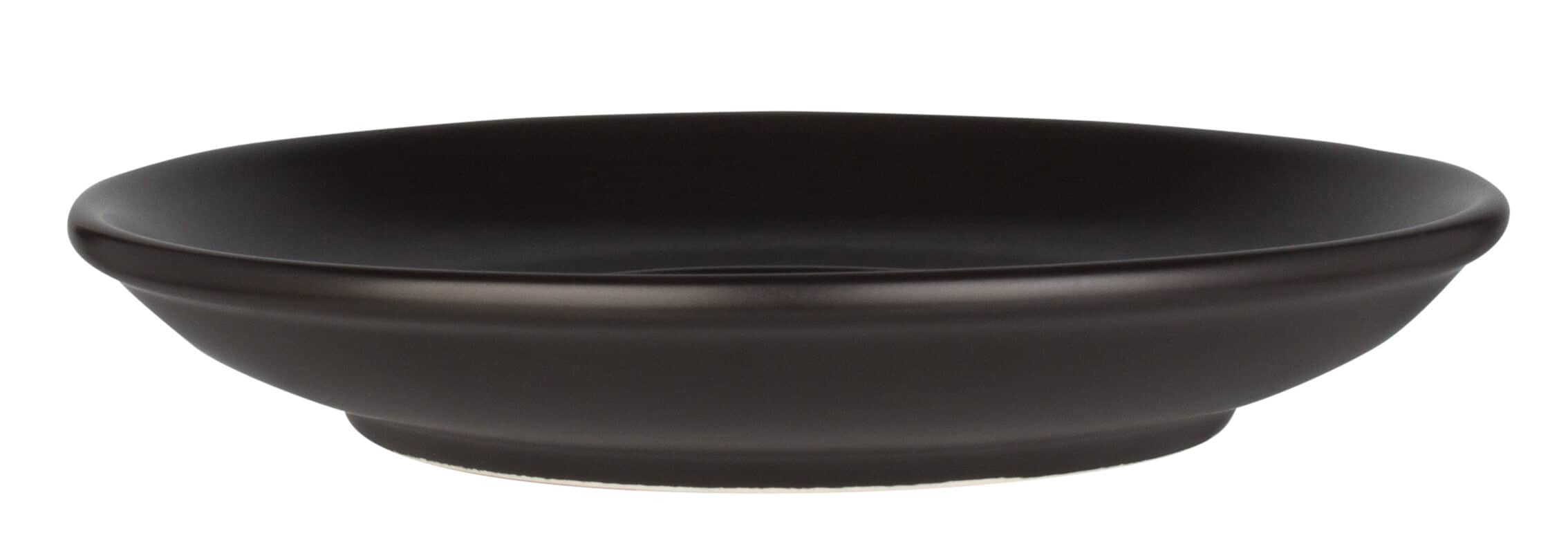 Platillo Barista, porcelana negra - 15,2 cm (12 uds)