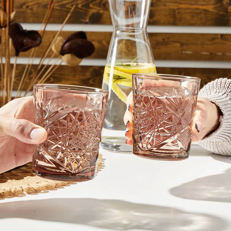D.O.F. Vaso ICON rosa viejo, Onis - 355 ml (6 uds.)