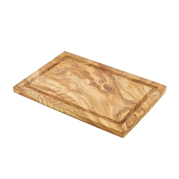 Planche à servir en bois d'olivier - env. 30 x 20 cm
