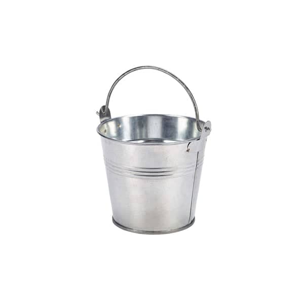 Serviereimer, verzinkter Stahl - 10cm/500ml (12 Stk.)