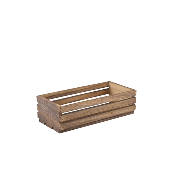 Caja rústica de madera - 25 x 12 x 7,5 cm