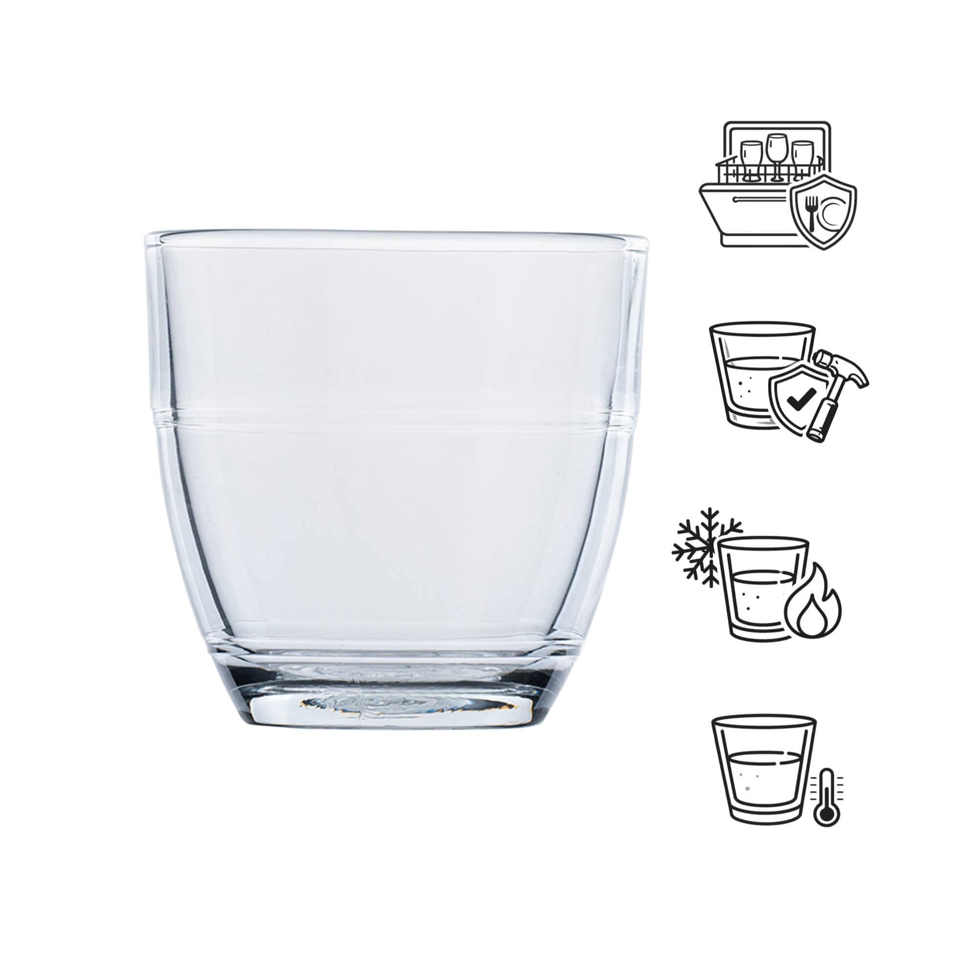 Vasos apilables Gigogne, Duralex - 160 ml (6 uds)