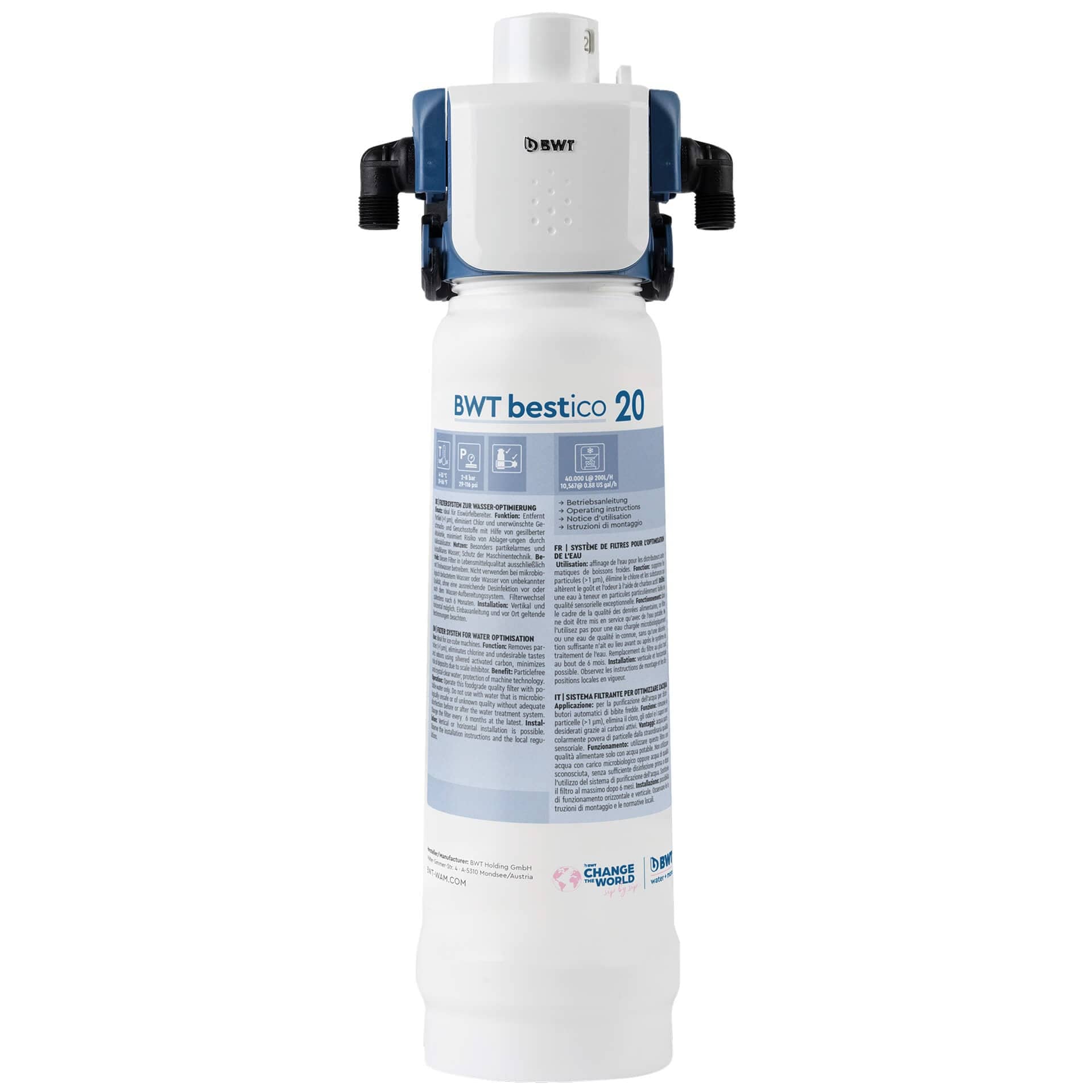 BWT bestico 20 filtre pour machines à glaçons