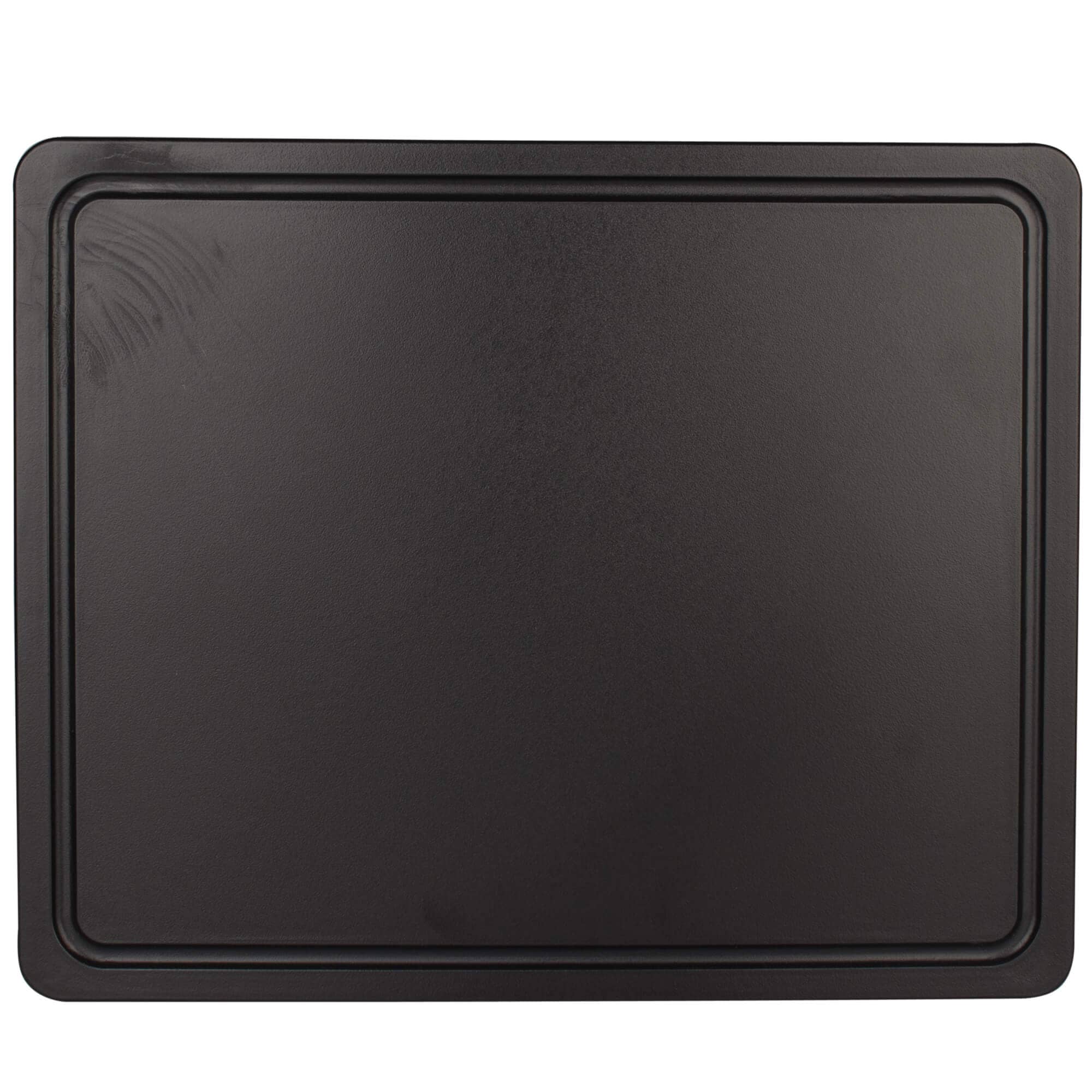 Planche à découper avec rainure à jus, HDPE noir - 32,5x26,5x1,4cm
