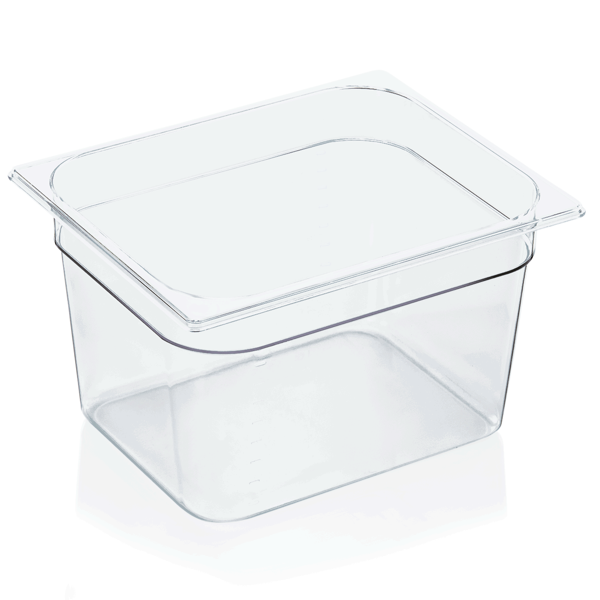 GN 1/2 récipient avec graduation, polycarbonate transparent - H 20 cm (série GN 94)