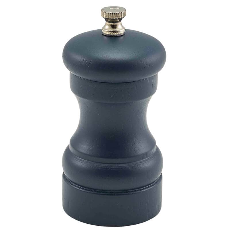 Salt/Pepper Grinder, wood - dark blue (10cm)