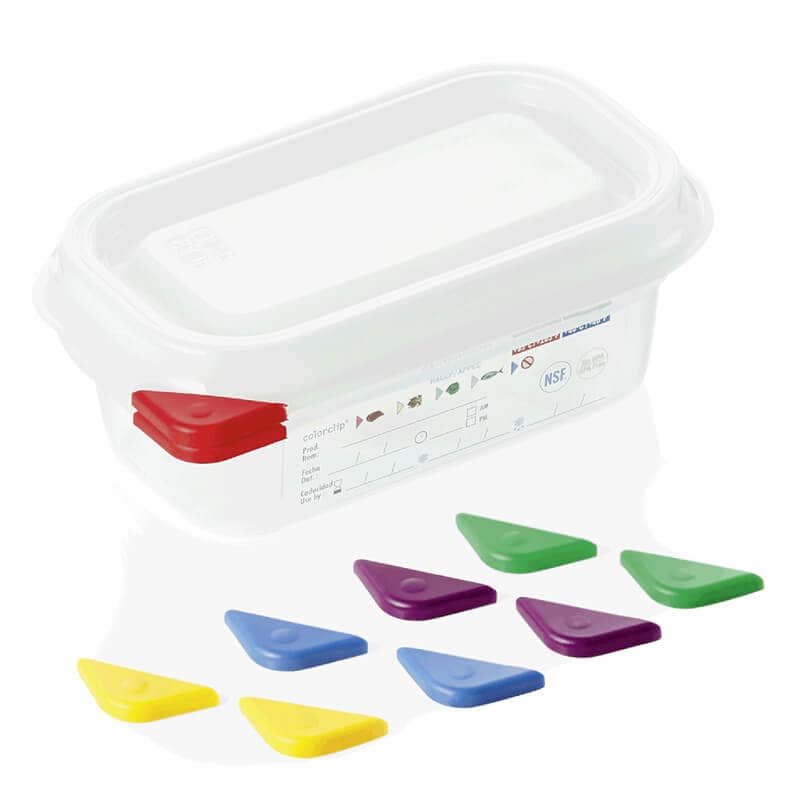 GN Container 1/9 set incl. lid, PP - 0,6l / H 6,5cm (1 pc.)