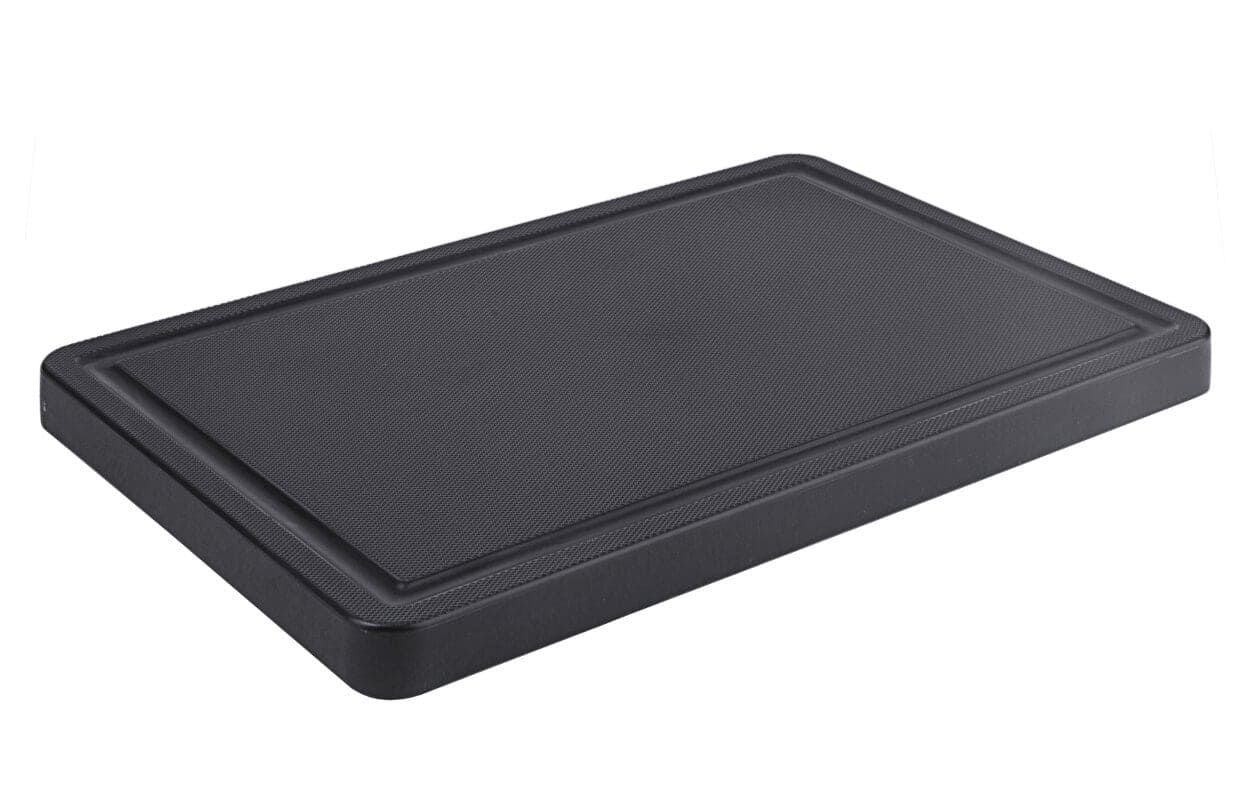 Cutting board, HDPE black - 30 x 20 cm