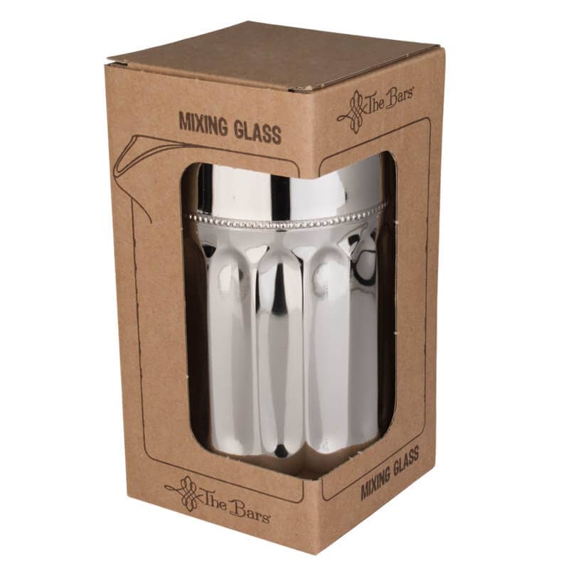 Vaso mezclador / vaso agitador de acero inoxidable, de doble pared - 600 ml