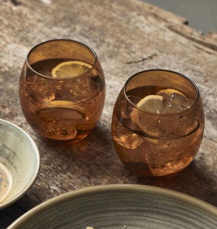 Rocks glass Empire amber, LAV - 405ml (6 pcs.)