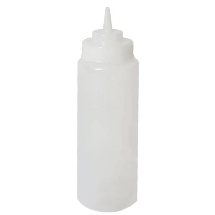 Flacon souple à col large, polyéthylène transparent - 710 ml (6 pièces)