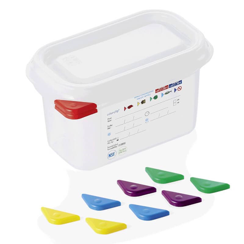 GN Container 1/9 set incl. lid, PP - 1l / H 10cm