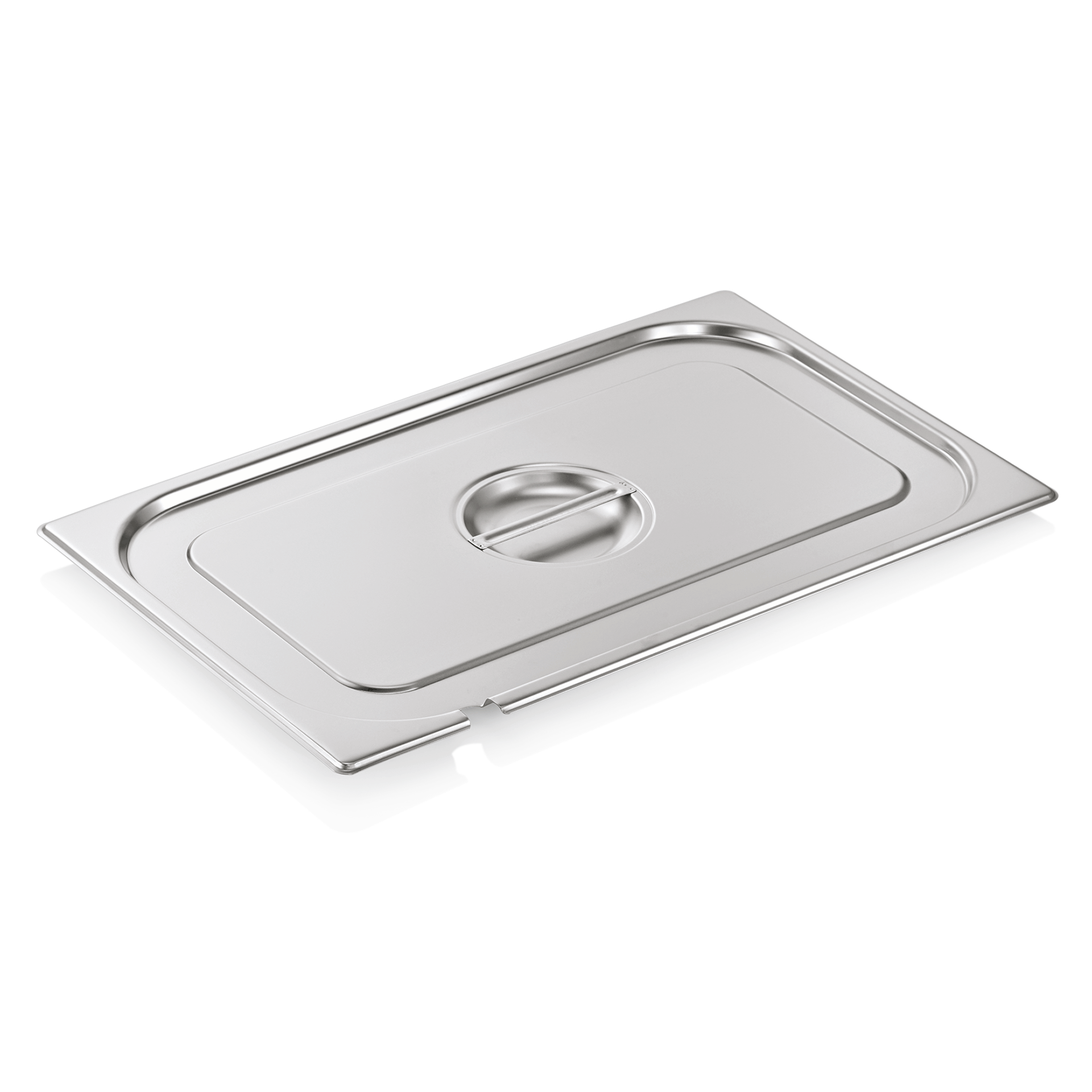 Couvercle GN 1/1, avec encoche pour cuillère, acier inoxydable 18/8 (série GN SELECT)
