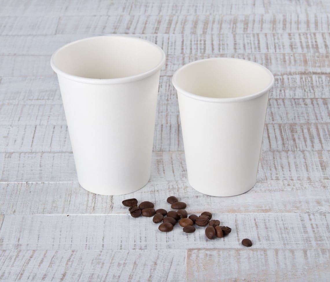 Kaffeebecher, Huhtamaki, Pappe, weiß - 0,2l / 0,3l / 0,4l