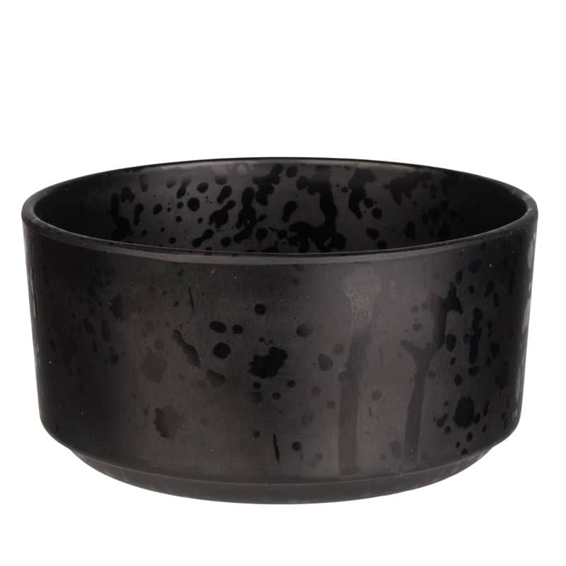Windaschenbecher schwarz Splatter - Melamin (11cm)