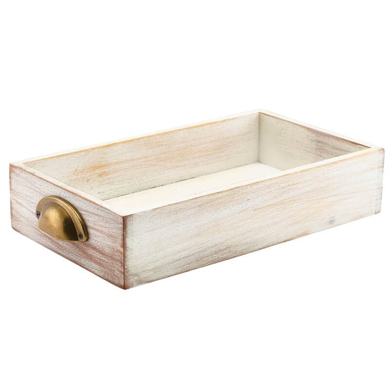 Display drawer, acacia wood, 32,5x18,7x7 cm (GN 1/3) - white