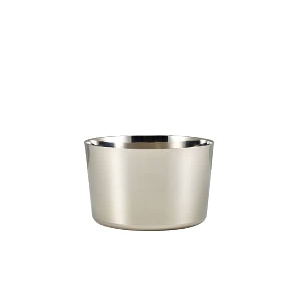 Mini vasos de acero inoxidable - 8 x 5 cm (12 uds)