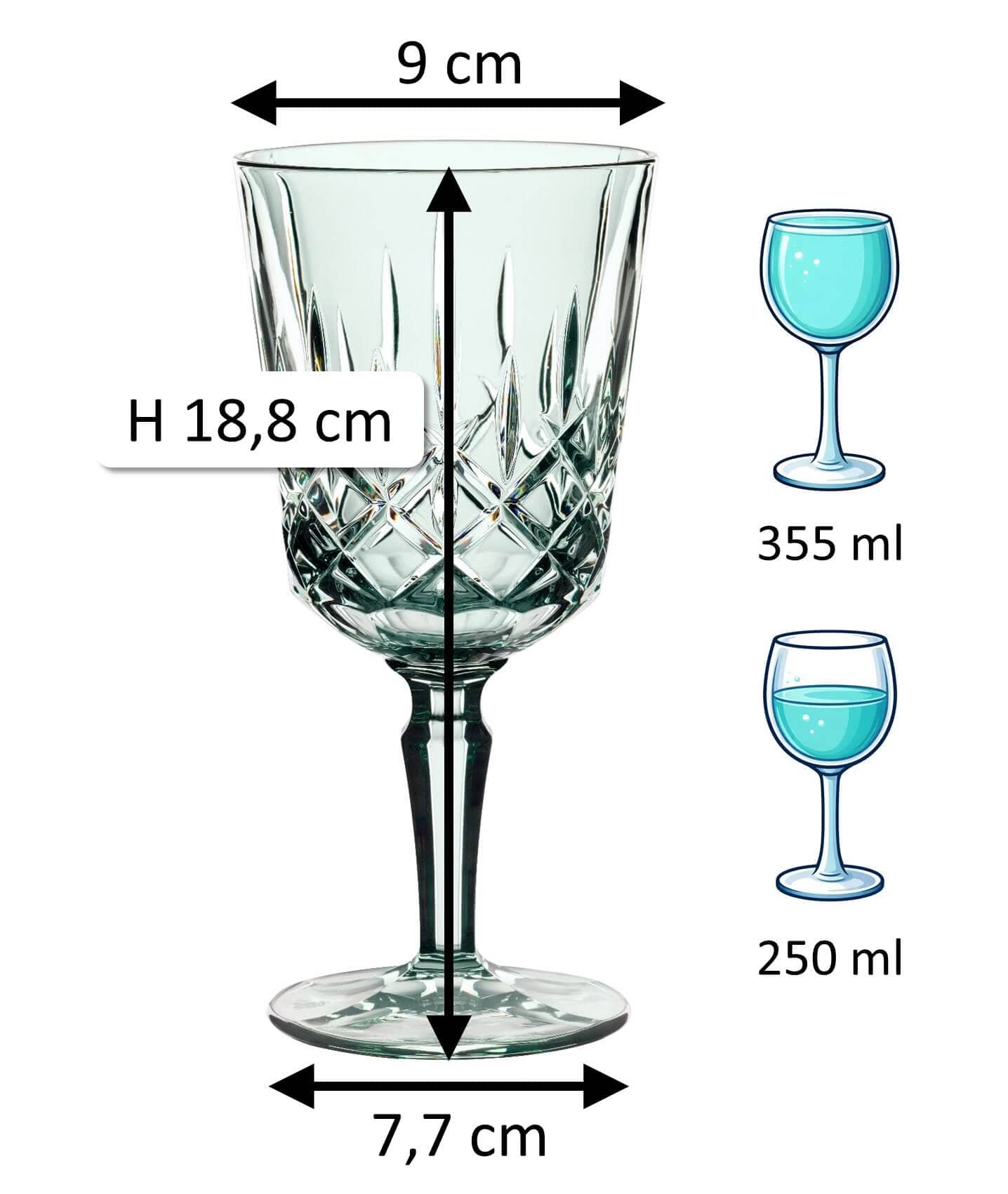 Cocktail/Wine glass mint Noblesse, Nachtmann - 355ml (1 pc.)
