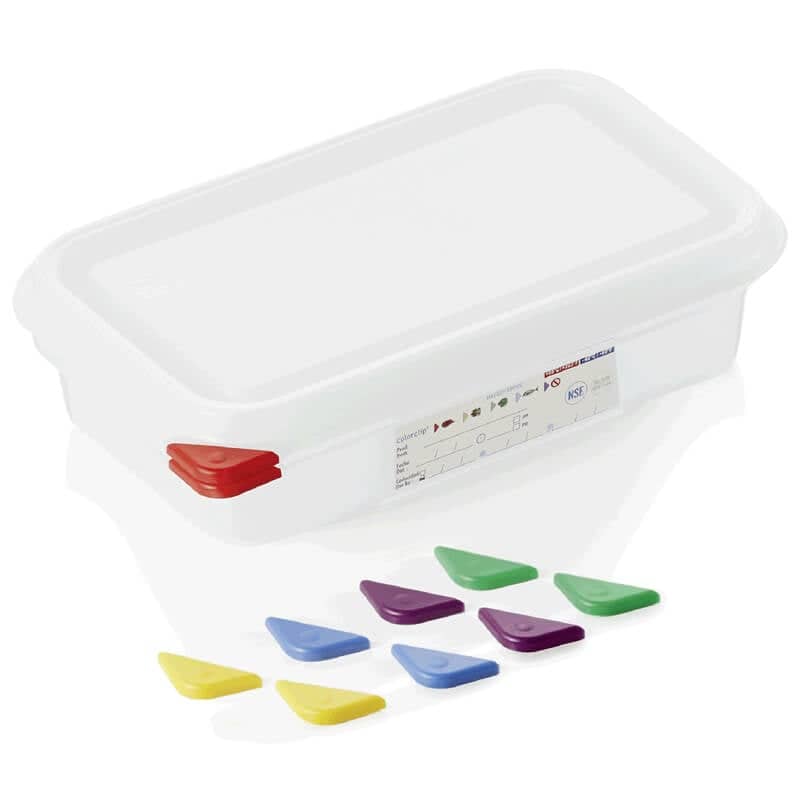 Boîte de conservation GN 1/4 avec couvercle, PP - 1,8 l / H 6,5 cm (1 pce)