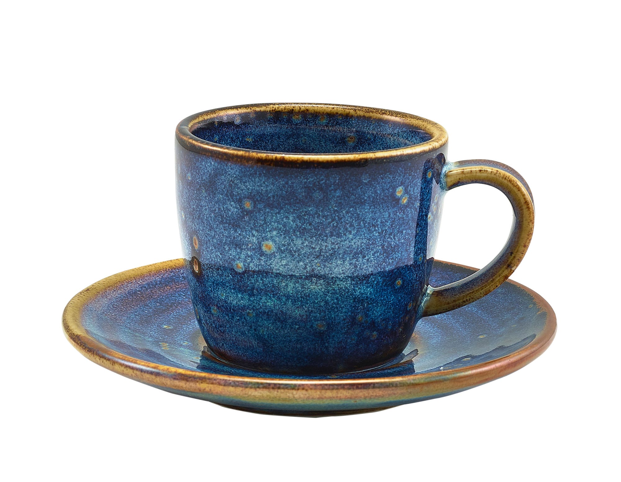 Tasse à espresso /sous-tasse Terra Aqua Blue (6 pcs)
