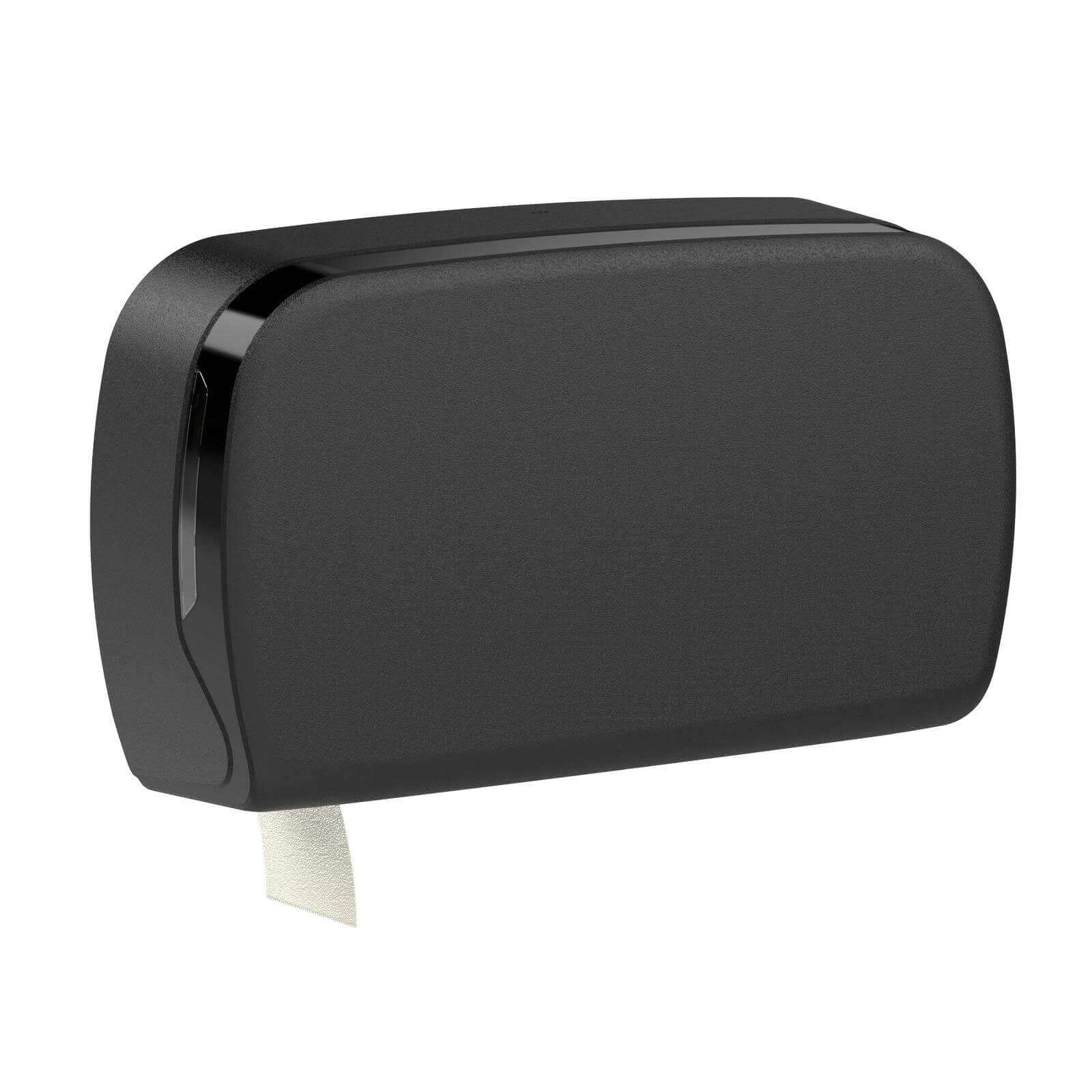Distributeur de papier toilette Maxi Jumbo pour 2 rouleaux - noir mat