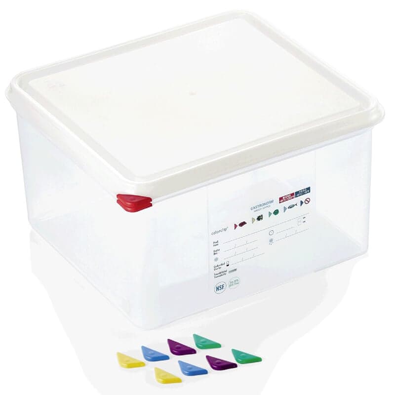 GN Container 2/3 set incl. lid, PP - 19l / H 20cm