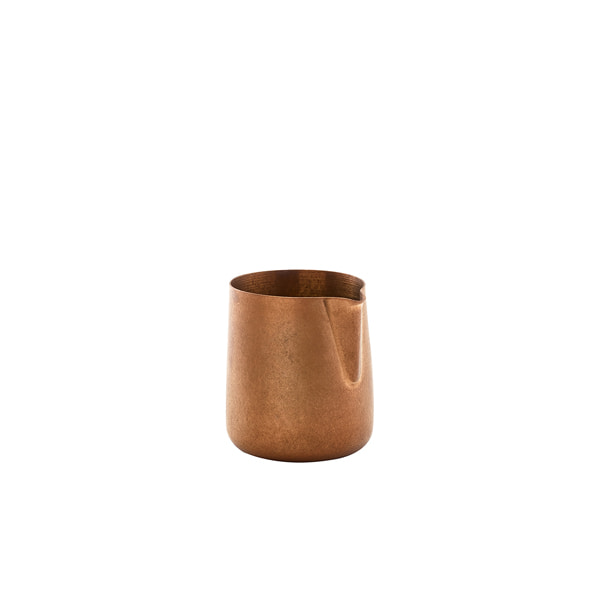Pot à lait / pot à crème, acier inoxydable vintage, couleur cuivre - 150 ml (12 pièces)