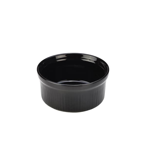 Plat / Moule à gratin en grès noir - 170 ml / 9,5 cm (12 pcs)