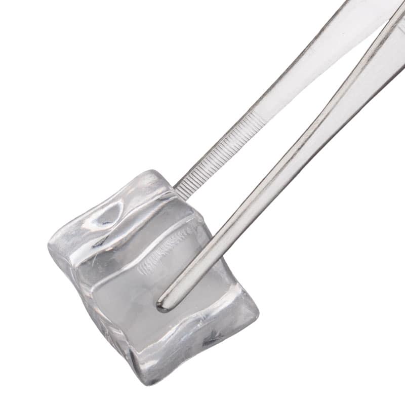 Tweezers with spoon, stainless steel, Ginza - 27cm