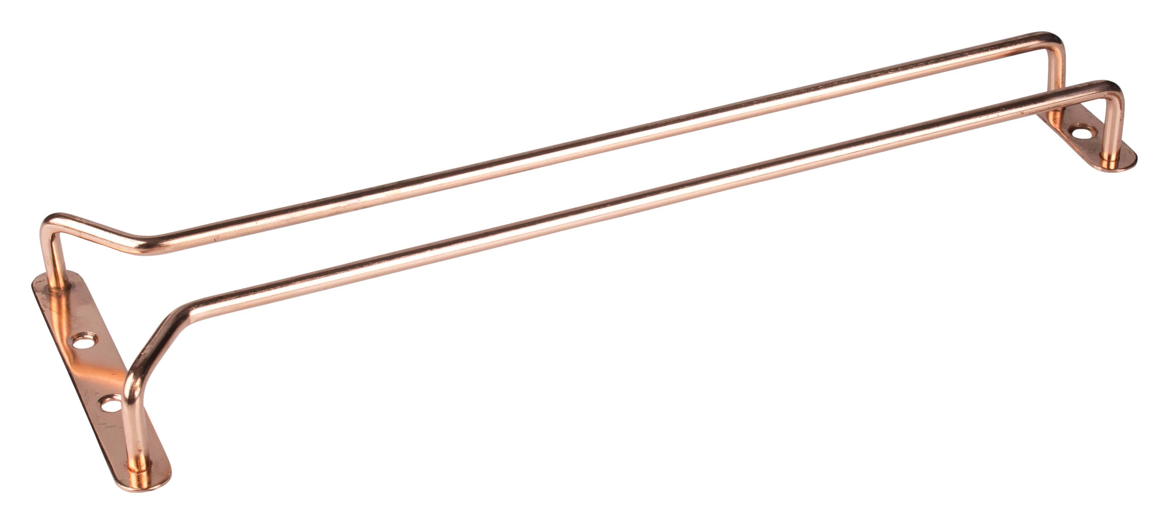Rail porte-verres 33,5cm - cuivre