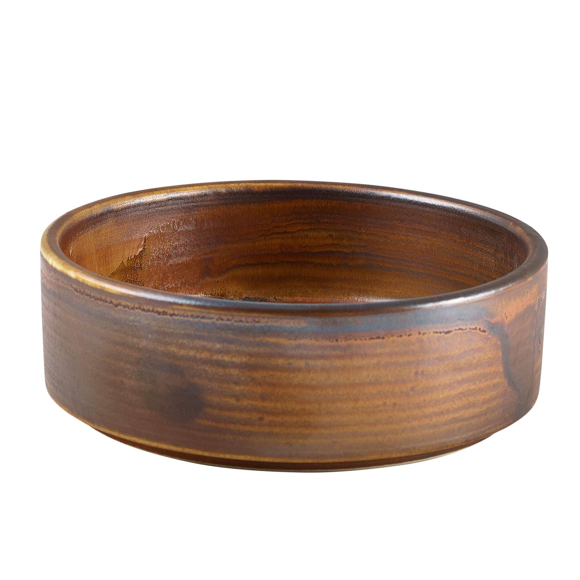 Bandeja de presentación Terra Rustic Copper – 13 cm (6 uds)