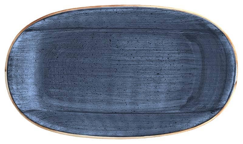 Bonna Aura Dusk Gourmet Oval plate 19x11cm blue - 12 pcs.