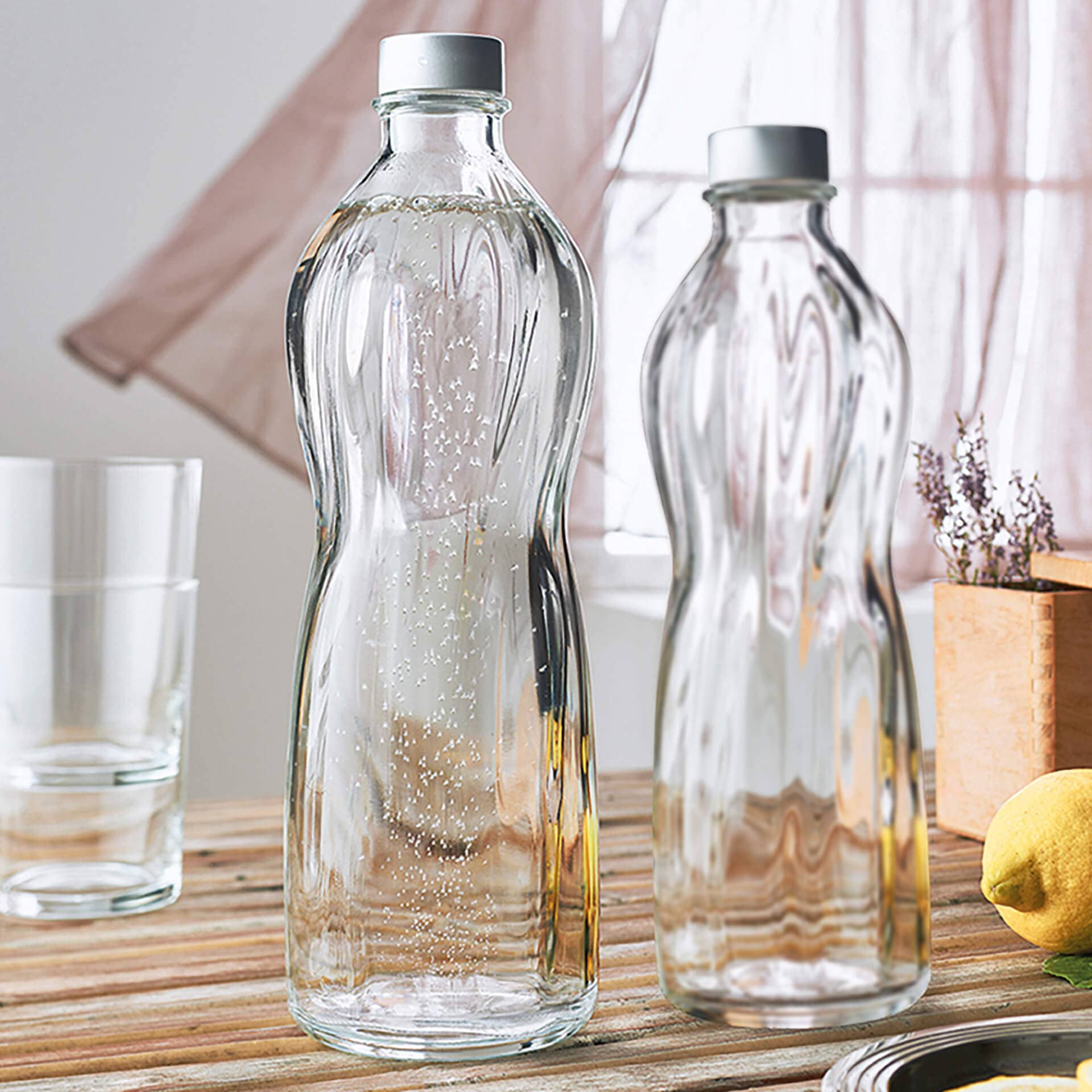 Bouteille avec bouchon à vis Aqua, Bormioli Rocco - 1,0 l (1 pce)