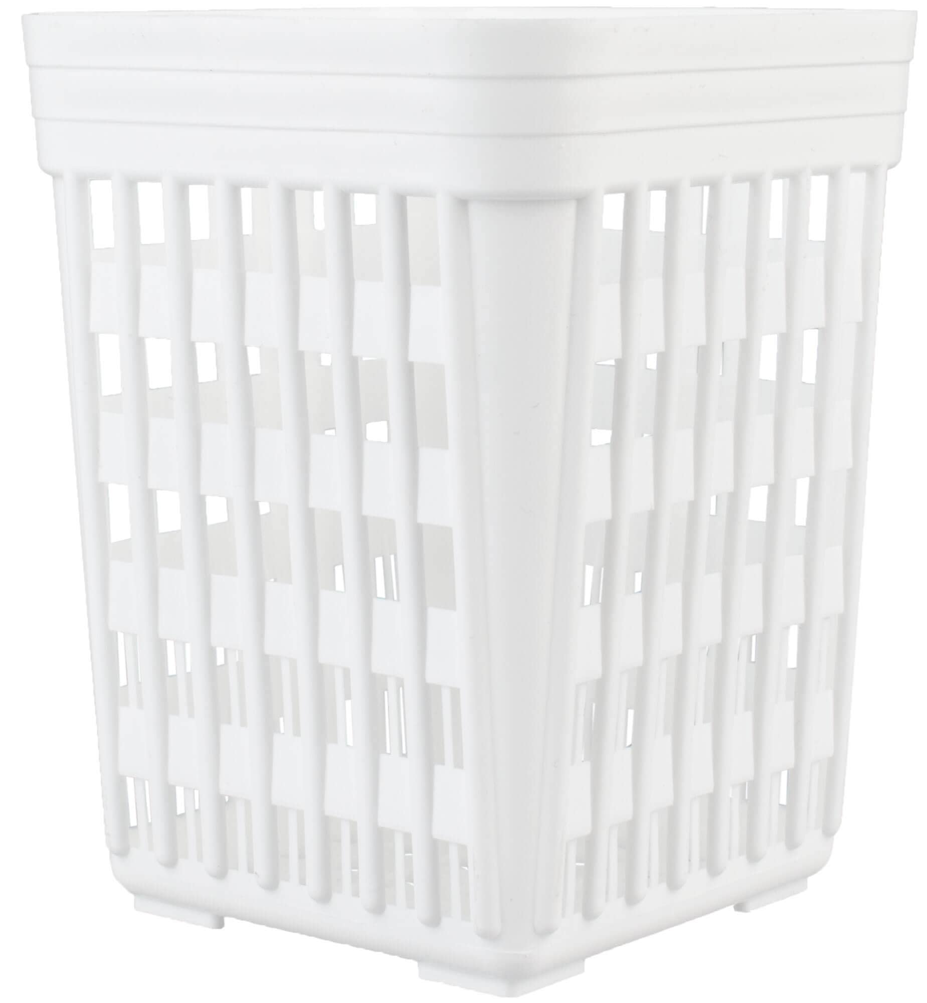 Panier de lavage pour couverts, PP plastique blanc - 13,8x10,8cm