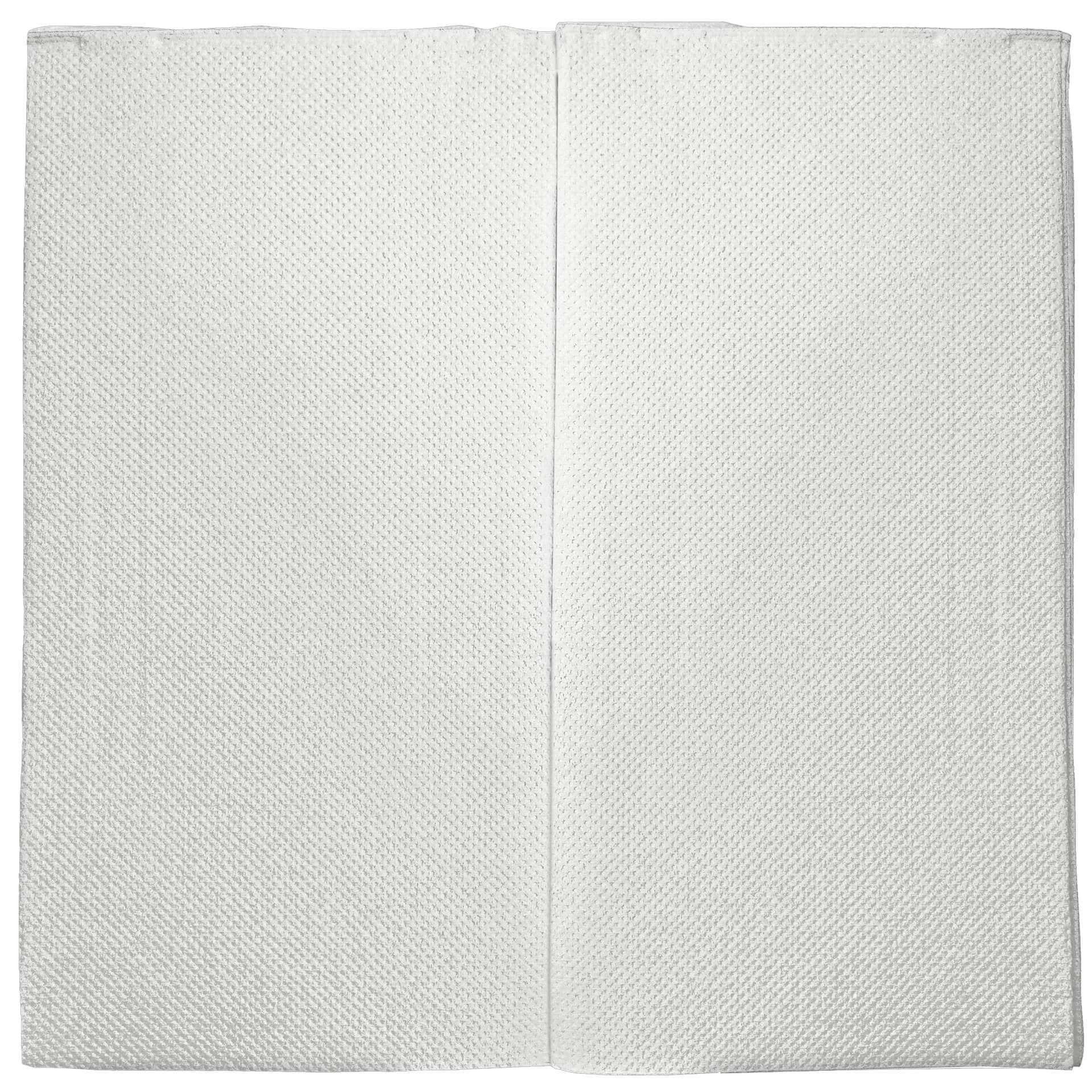 Pulp napkin, 38x38 cm, 1/8 fold, 2-ply, micro-embossed - white (40 pcs.)
