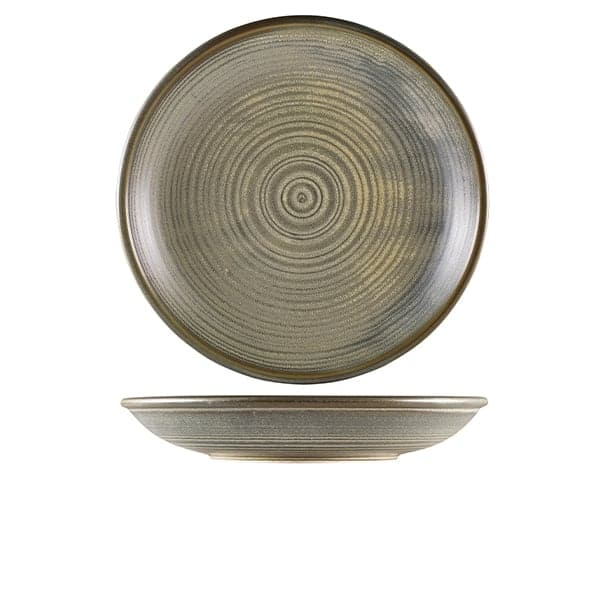 Assiette creuse Terra Matt Grey – 28 cm (3 pcs)