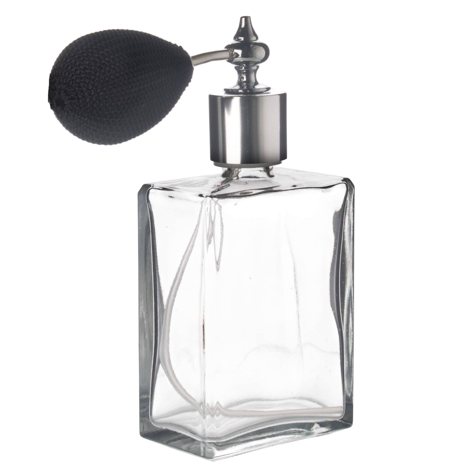 Botella pulverizadora cuadrada, con embudo - 100 ml