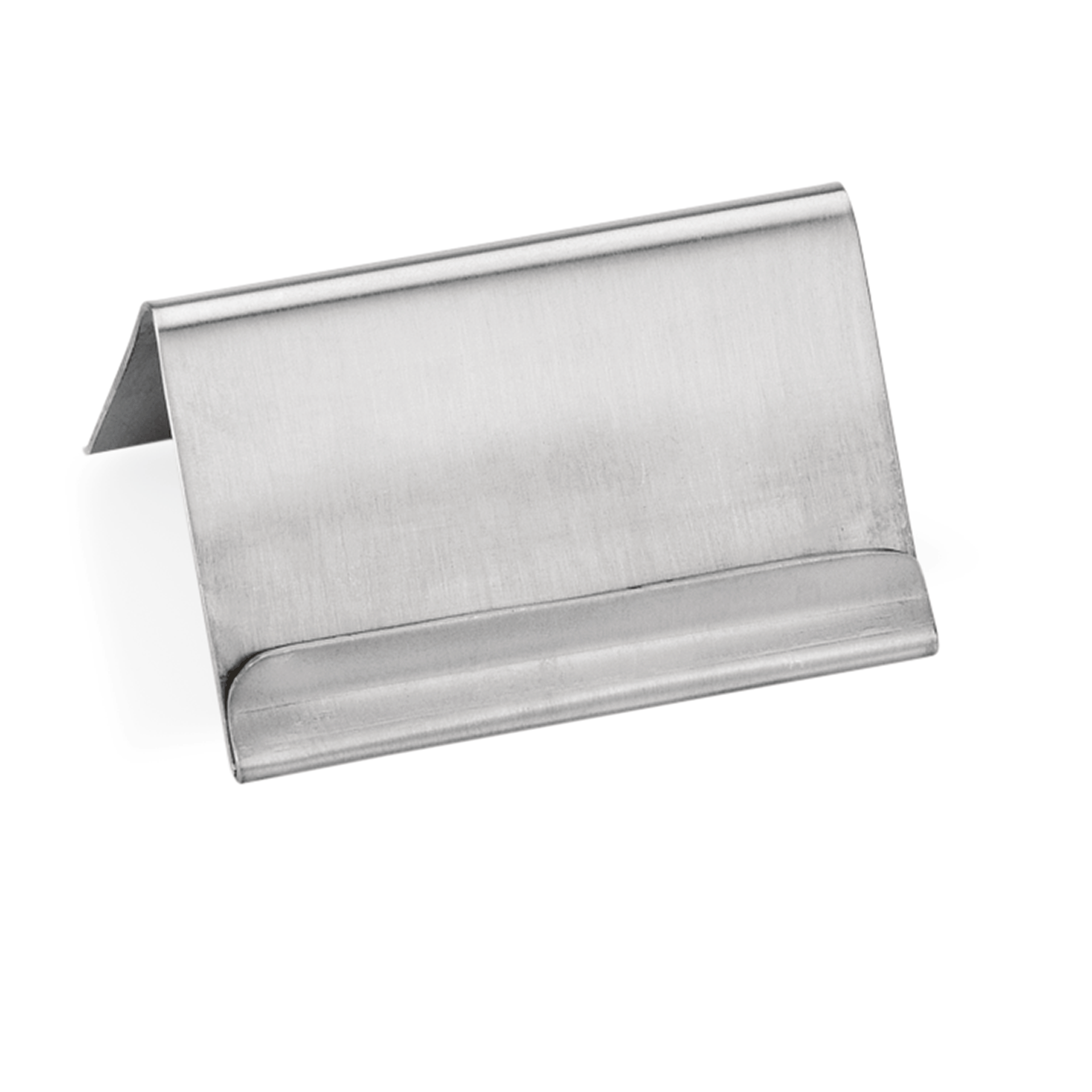 Card holder, stainless steel - 6x4,5x3,5cm