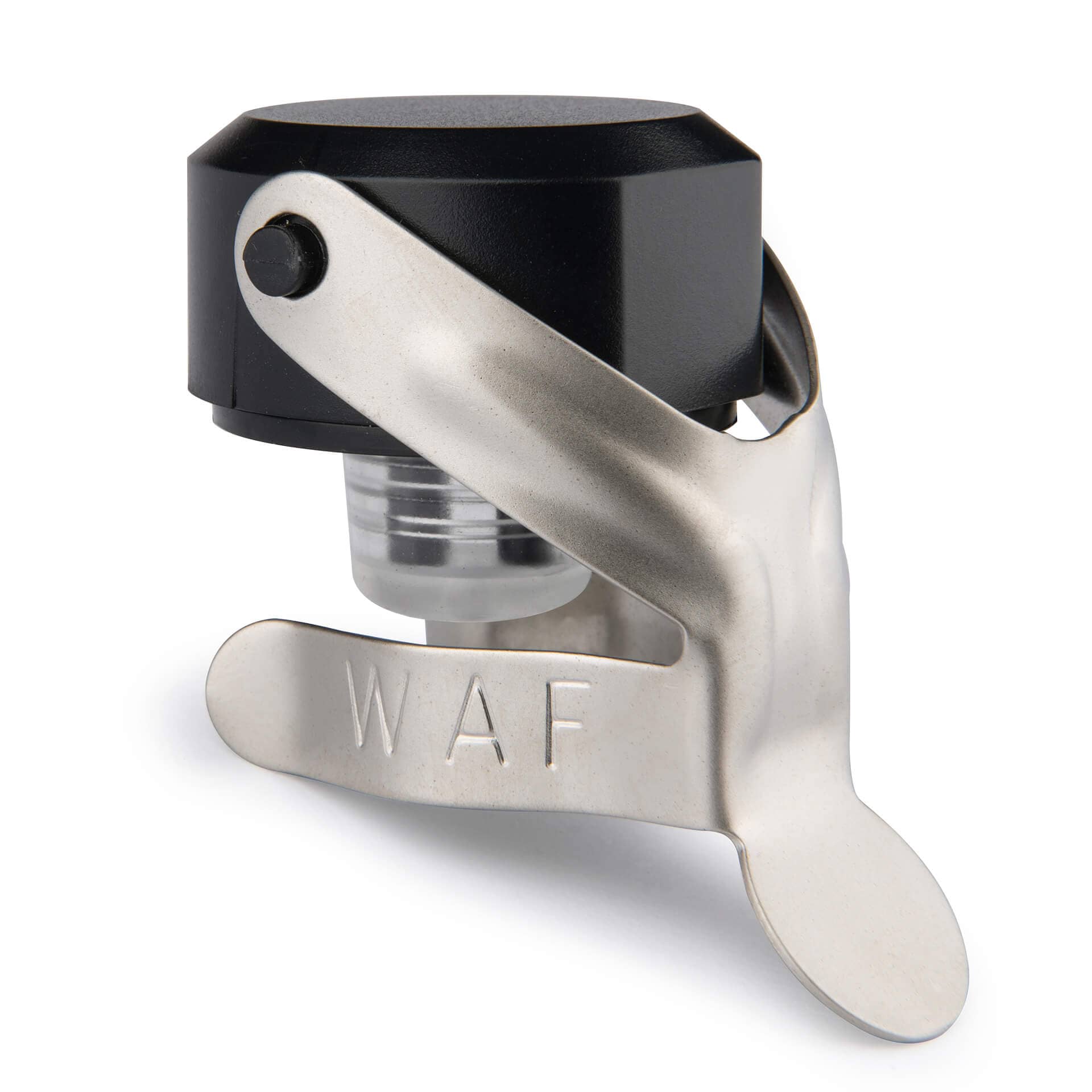 Champagne Bottle Closure, Prime Bar - Black Matte Chrome