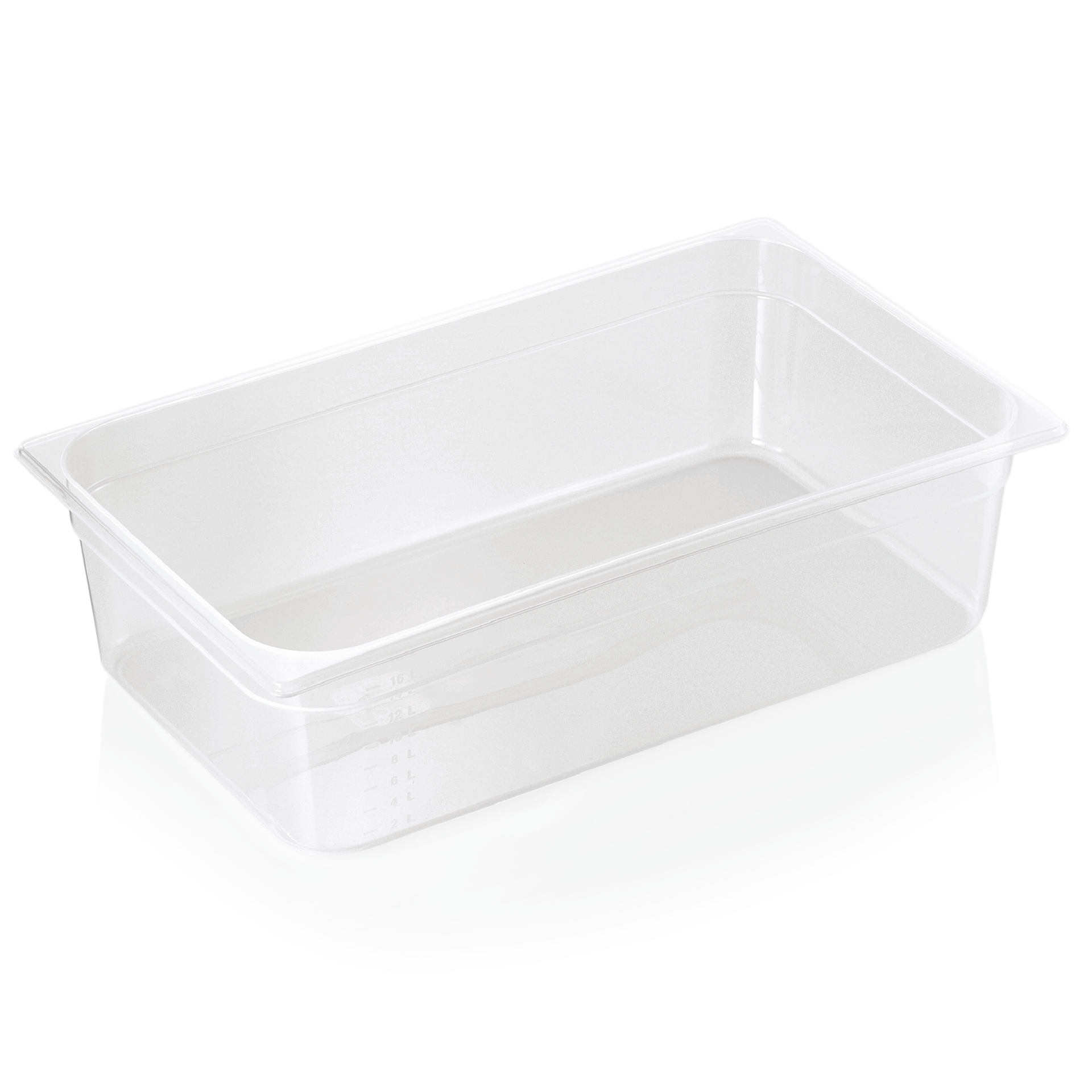 GN 1/1 container with scale, polypropylene - H 15cm (GN 84 series)