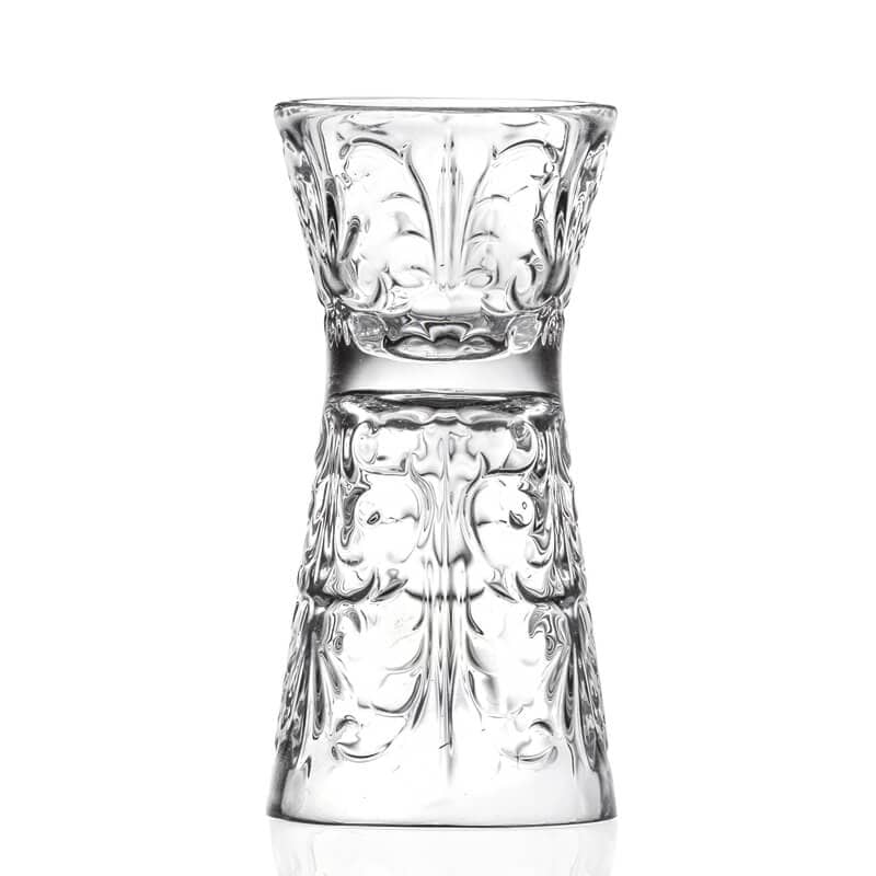 Double mesure de bar / Jigger Tattoo, RCR - verre cristal (30/60ml)