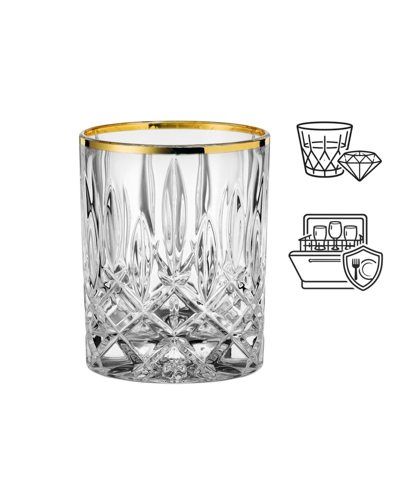 Vaso de whisky Noblesse Gold, Nachtmann - 295 ml (2 uds)
