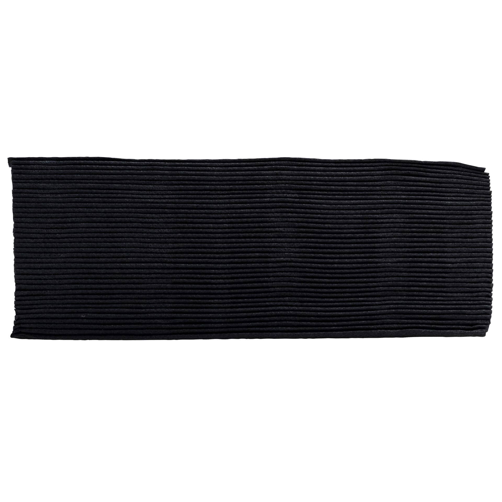 Cocktail napkins, 20x20 cm, 1/4 fold, 2-ply, micro-embossed - black (50 pcs.)