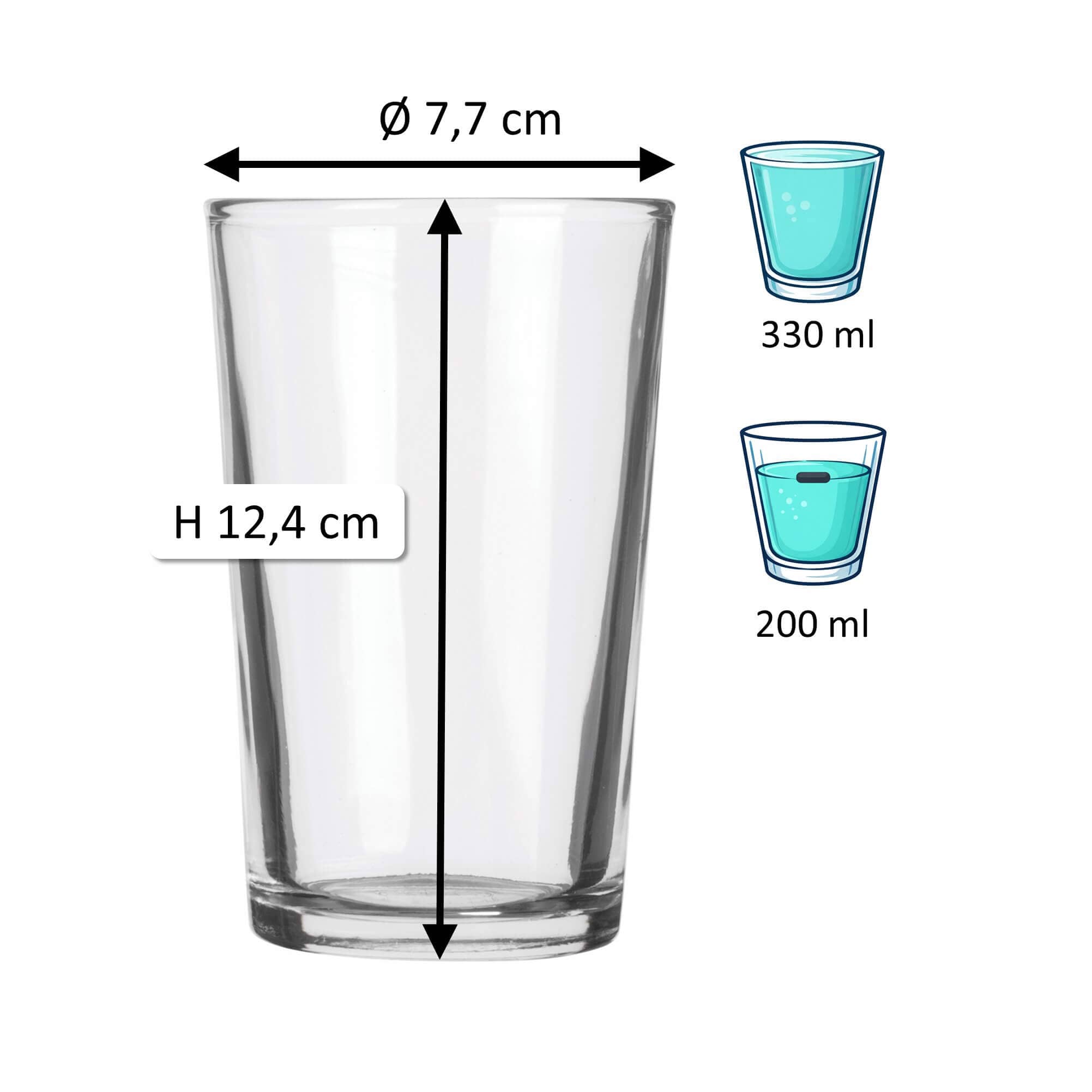 Long drink glass Chope Unie, Duralex - 330ml, 0,2l CM (1 pc.)