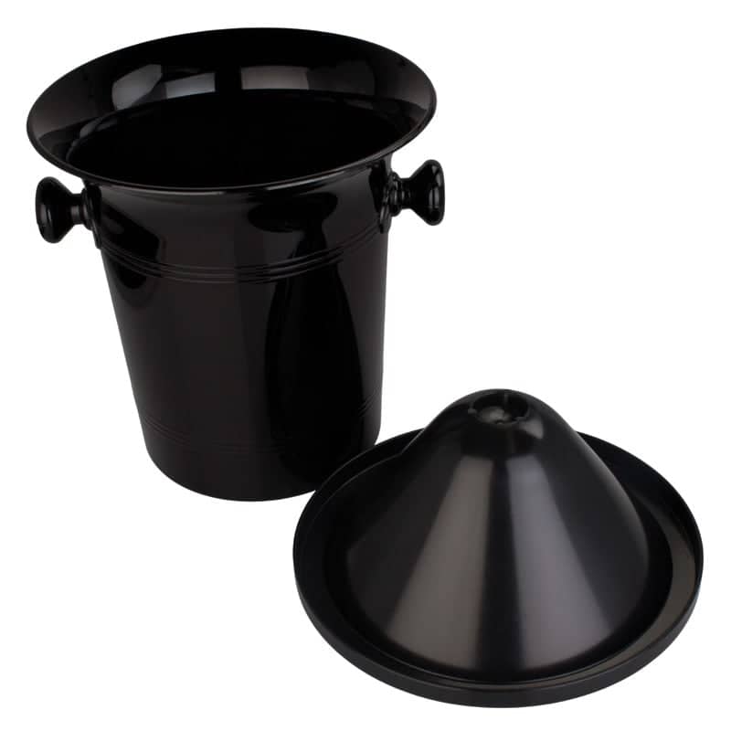 Escupidera de cata maxi, plástico negro - 3,7 l (1 ud)